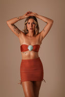 SAIA TULE DRAPEADA TERRACOTA