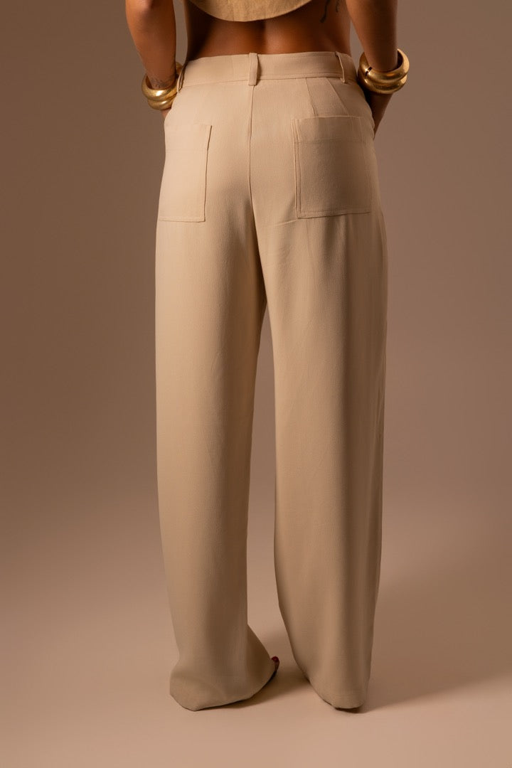 CALÇA ALFAIATARIA PATOU CREME