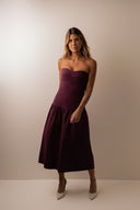 Vestido Milano Vinho Berry - TYNA - foto 1