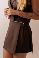 Colete Transpassado Café - TYNA - foto 7