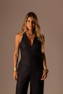 MACACÃO PRETO LINHO PURO