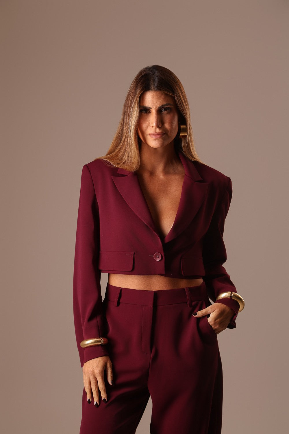 BLAZER ALFAIATARIA VINHO