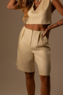 BERMUDA WIDE LEG MACADÂMIA