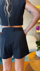 SHORT ALFAIATARIA PRETO