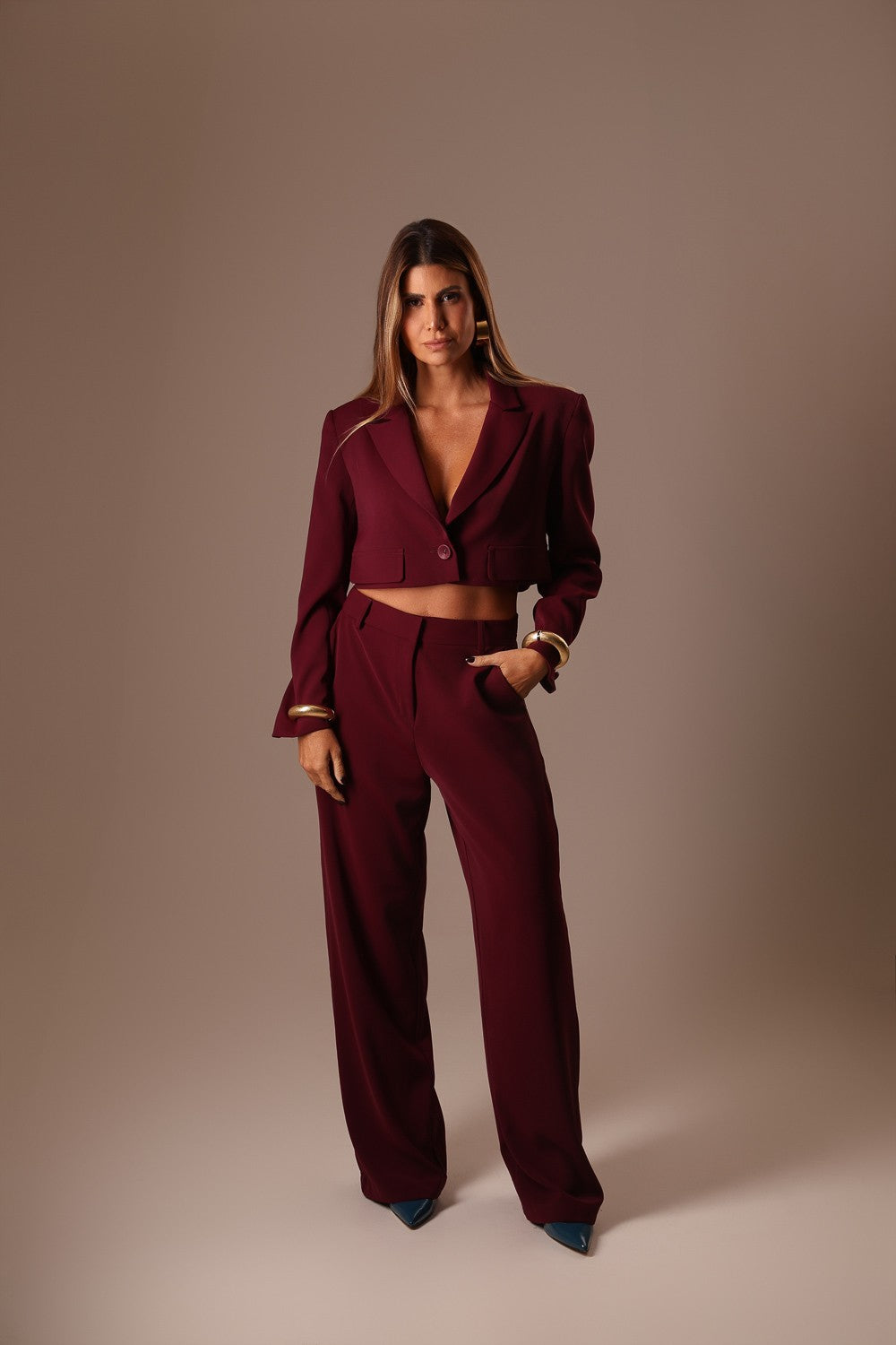 CALÇA ALFAIATARIA VINHO