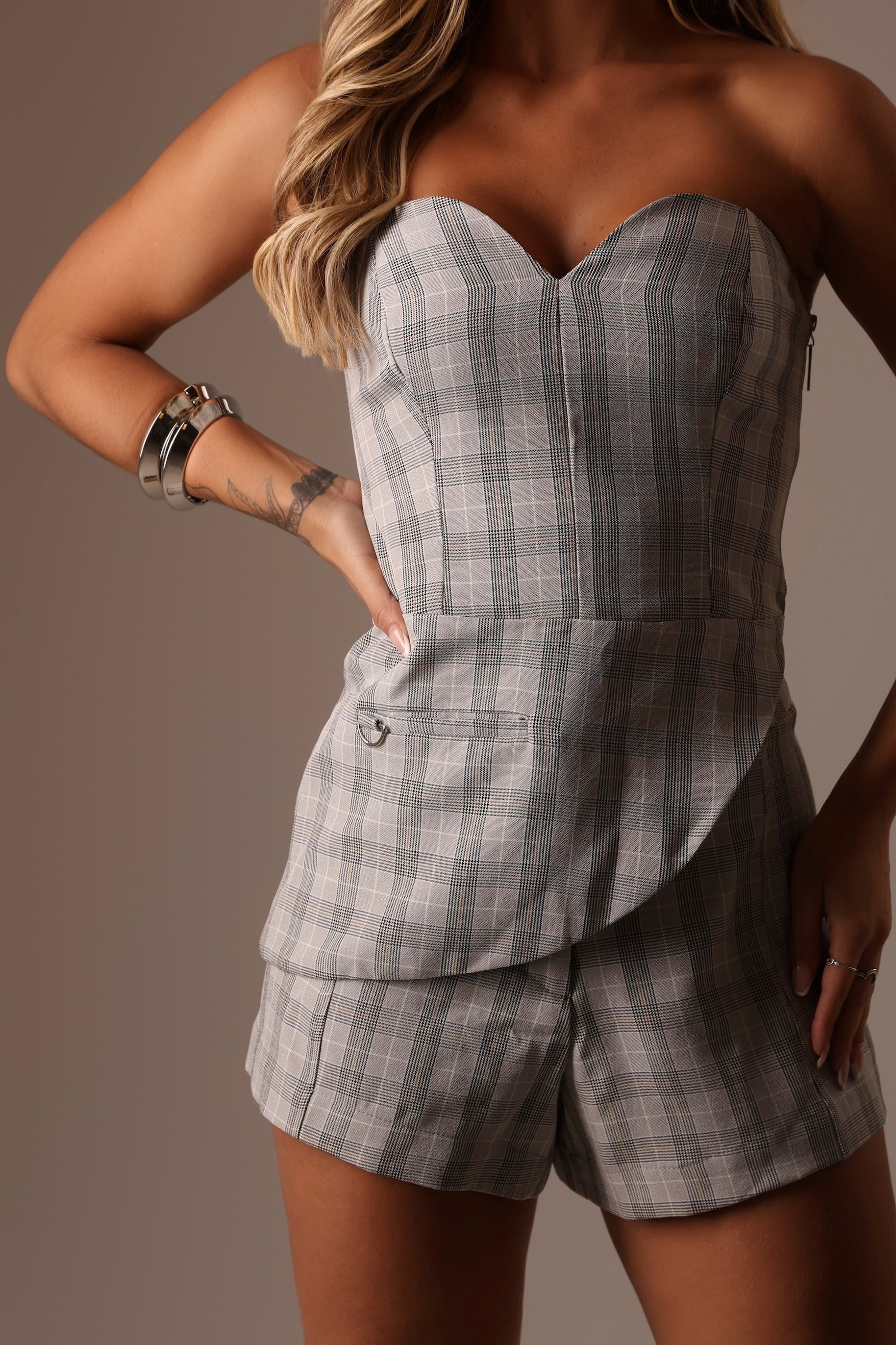 CONJUNTO ASSIMÉTRICO ALFAIATARIA XADREZ