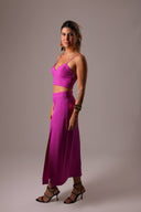 Saia Midi Rosa com Fenda Lateral - TYNA - foto 5