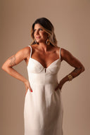 VESTIDO OFF WHITE LINHO