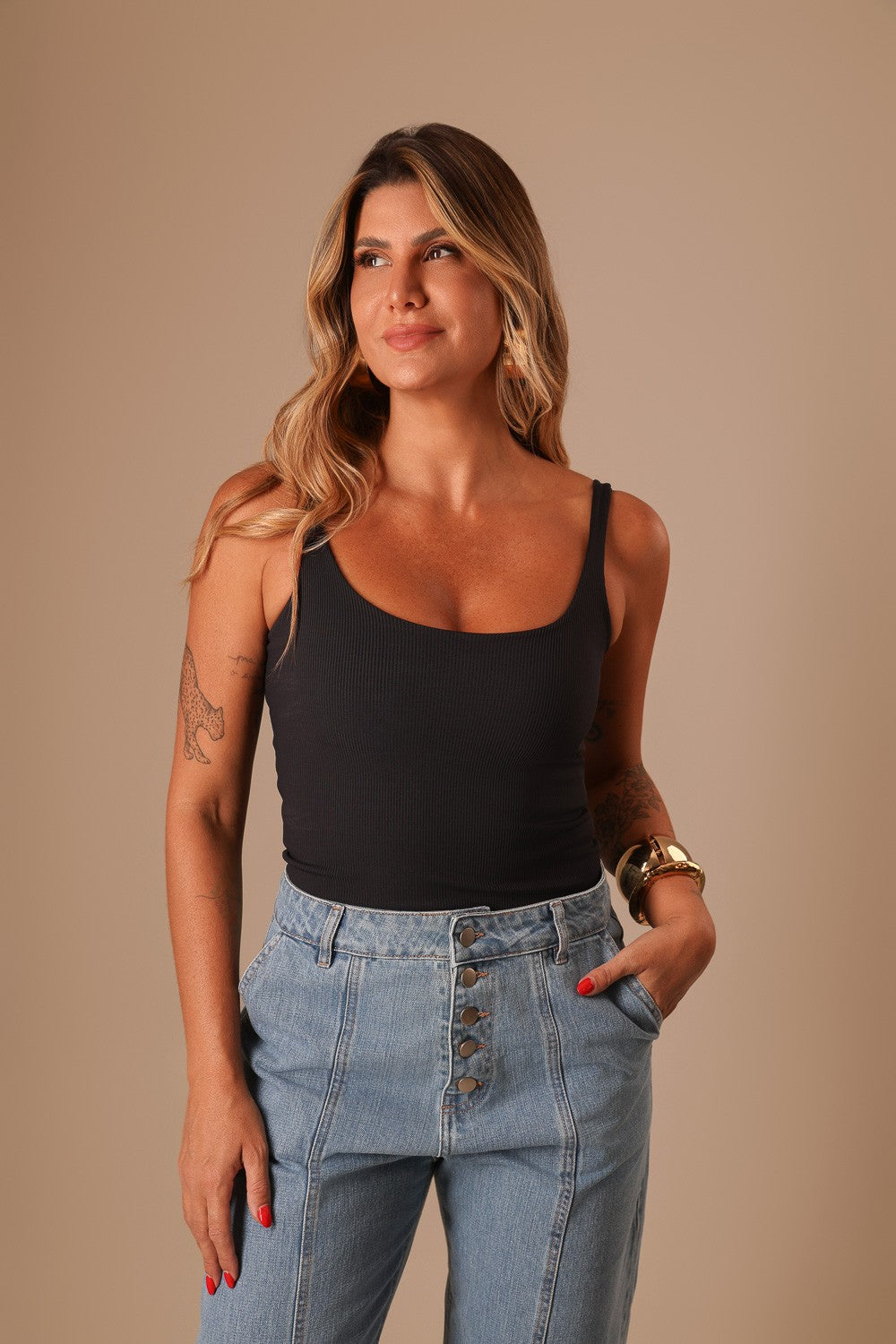 REGATA COMPRIDA PRETA