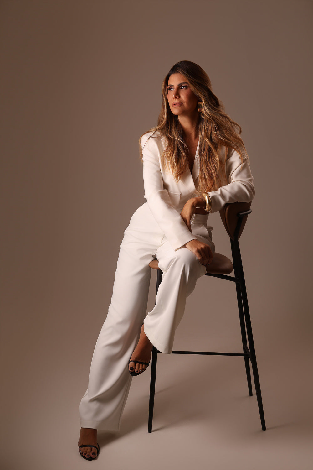 CALÇA ALFAIATARIA RETA OFF WHITE