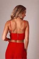 TOP CORAÇÃO VERMELHO COM BARBATANA