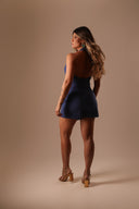 Conjunto Alfaiataria Azul Short Saia com Colete - TYNA - foto 5