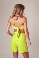 TOP BANDANA VERDE LIMA COM AMARRAÇÃO