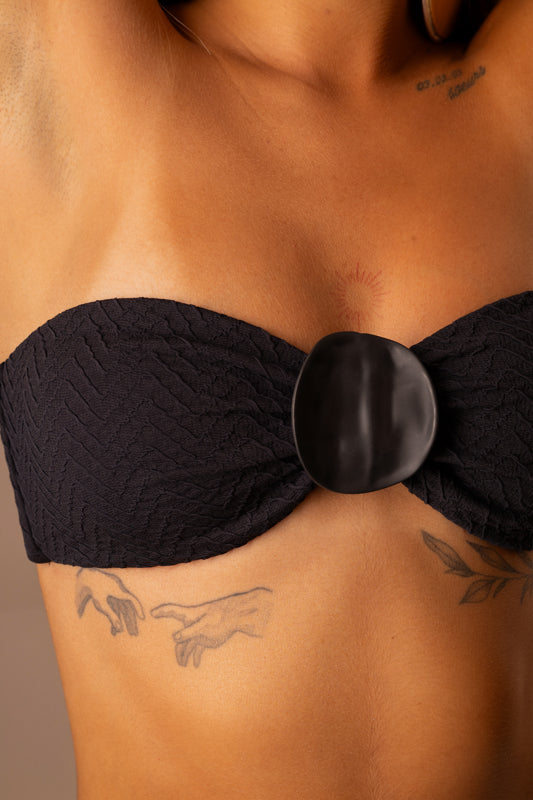 BIQUINI TEXTURA PRETO