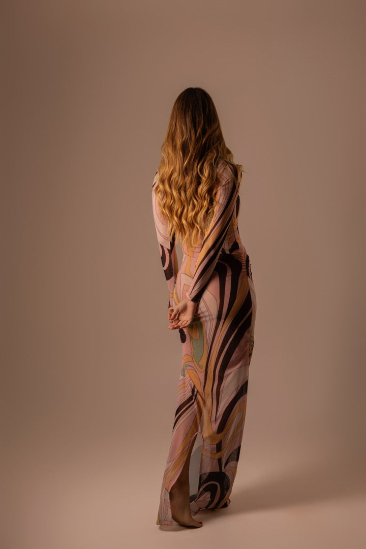 VESTIDO TULE LONGO MOVIMENTO