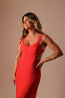 VESTIDO VERMELHO CUT OUT