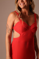 VESTIDO VERMELHO CUT OUT