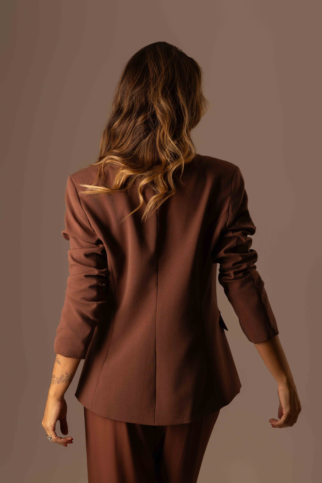 BLAZER SEM GOLA CHOCO