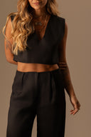 CALÇA WIDE LEG PRETA