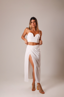 TOP CORAÇÃO OFF WHITE COM BARBATANA