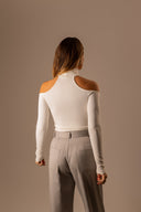Blusa Manga Longa Gola Off White - TYNA - foto 6