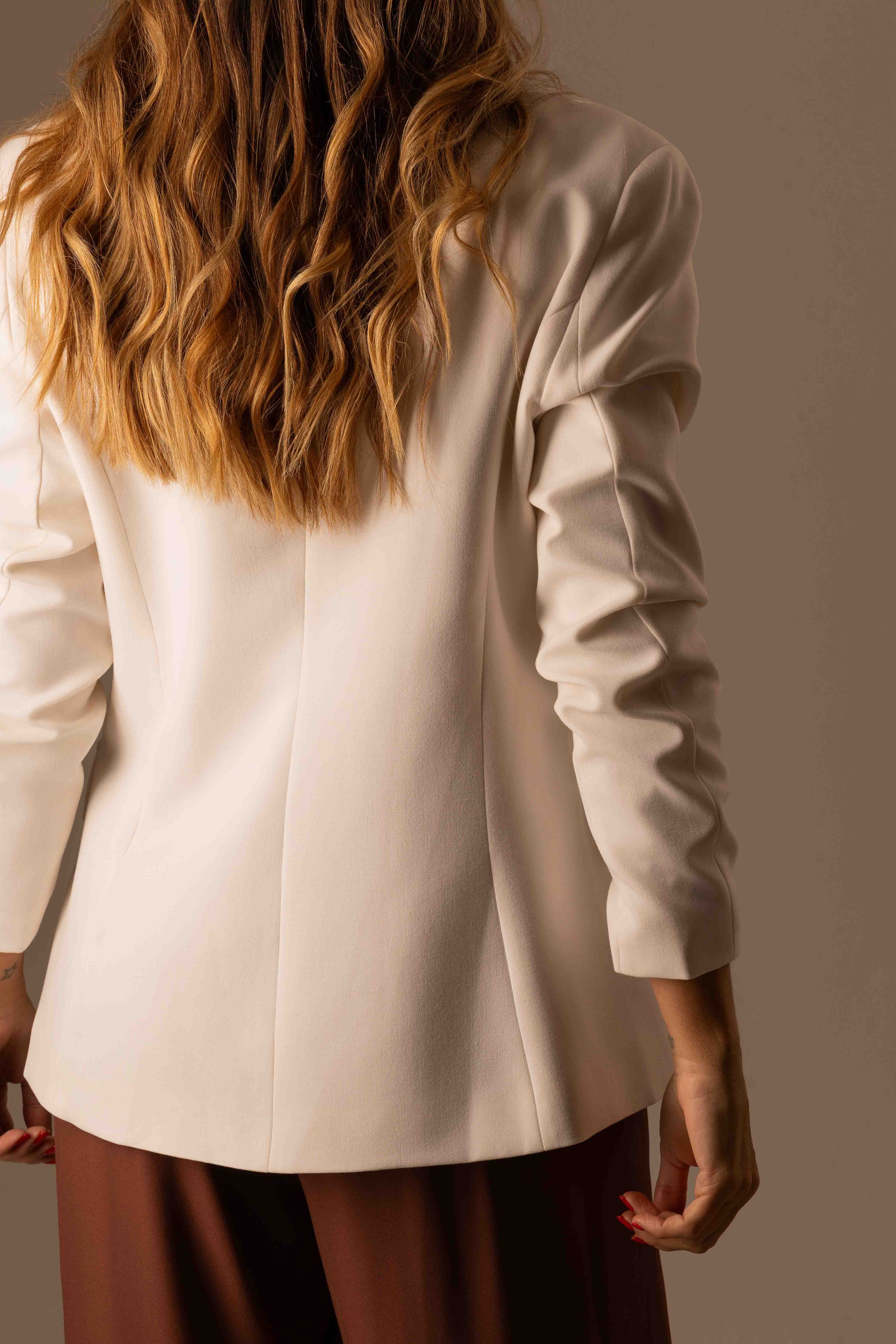 BLAZER SEM GOLA OFF WHITE