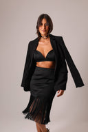 Blazer Alongado Alfaiataria Preto - TYNA - foto 1