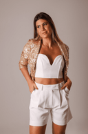 Blazer Paetês Dourado - TYNA - foto 1