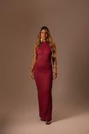 VESTIDO LONGO VINHO