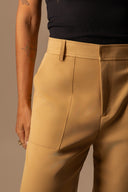 BERMUDA RETA ALFAIATARIA BEGE DUST